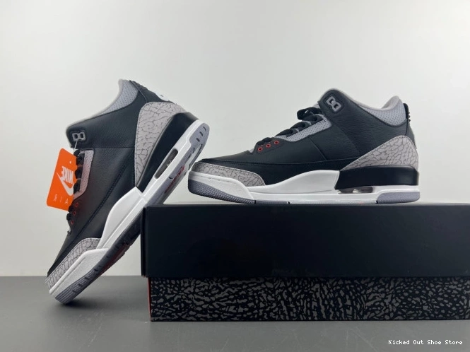 Kick Theory DN3707-010 Cement 3 Air Black Jordan 0822
